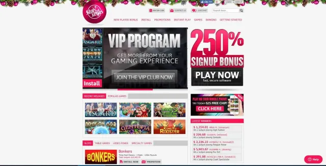Slots of Vegas website