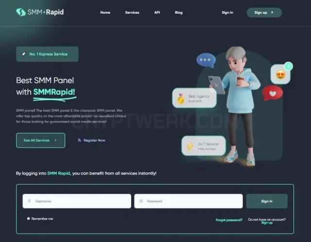 SMMRapid website
