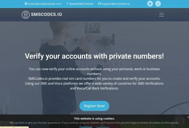 SMS Codes website