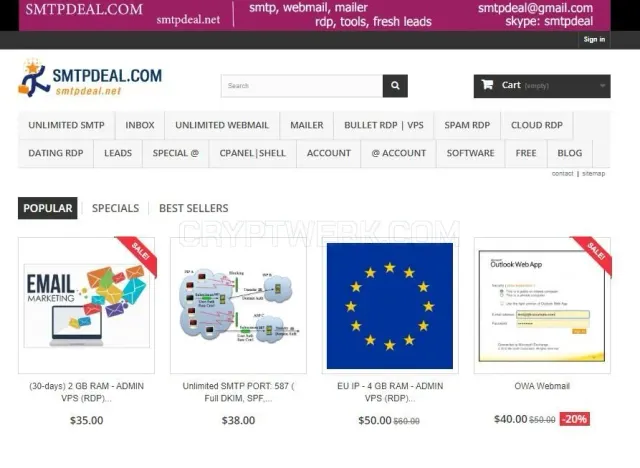 SMTPdeal website