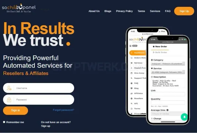 SoChillPanel website