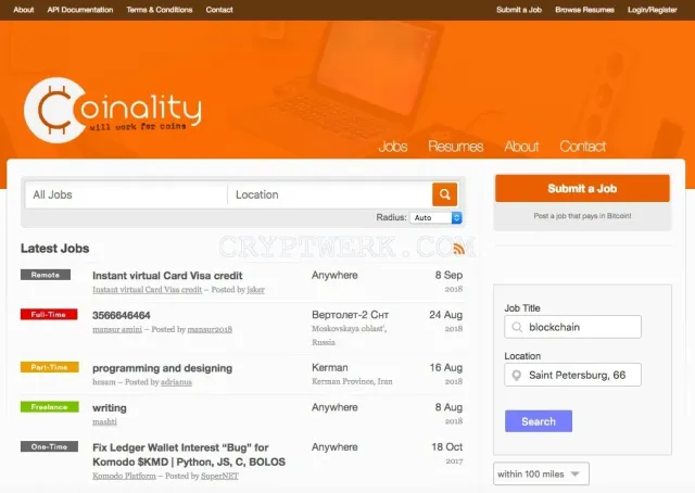 Сoinality.com website
