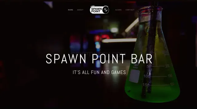 Spawn Point Small Bar website