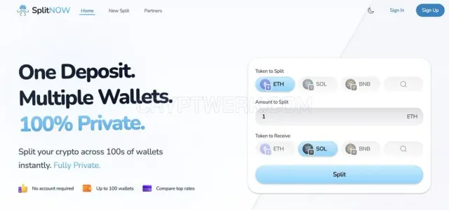 SplitNOW website