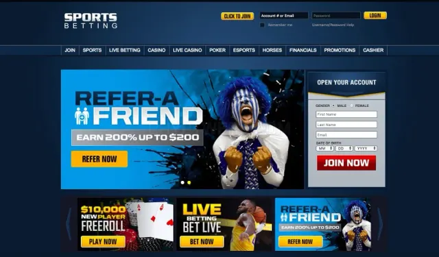 SportsBetting.ag website