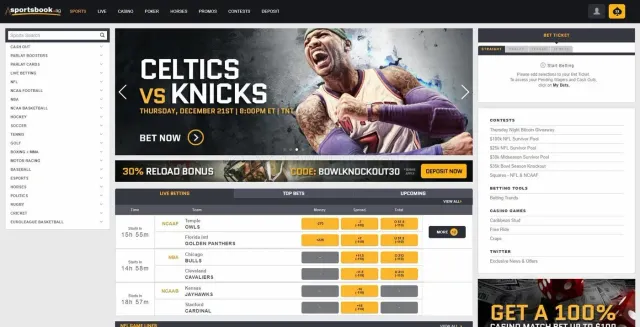 Sportsbook.ag website