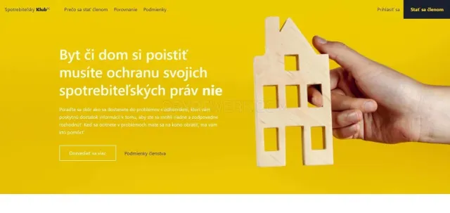 Spotrebiteľský Klub website