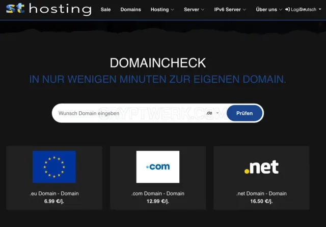 ST Hosting website