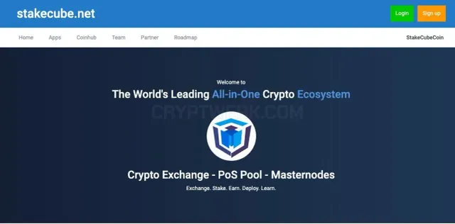 StakeCube website