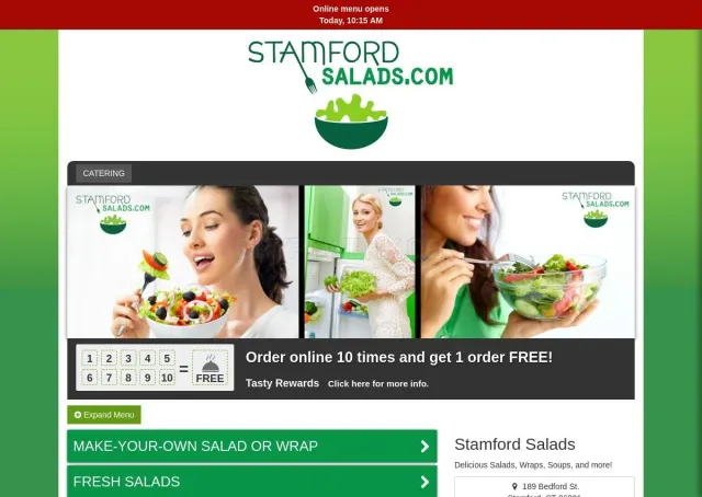 Stamfordsalads.com website