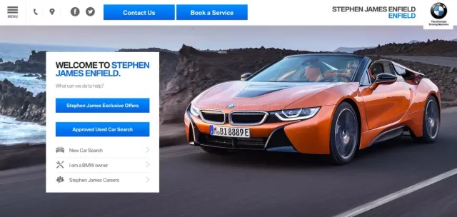 Stephen James Enfield BMW website