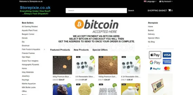 Storepixie website