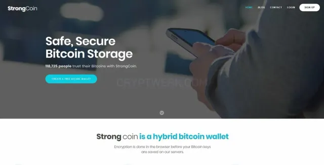 StrongCoin website