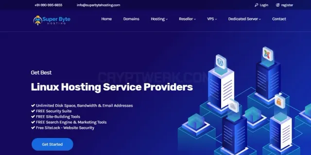 Super Byte Hosting website