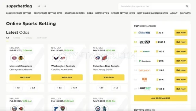 Superbetting website