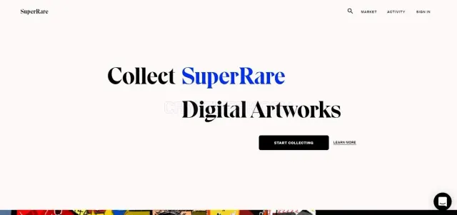 SuperRare website