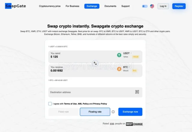 SwapGate website
