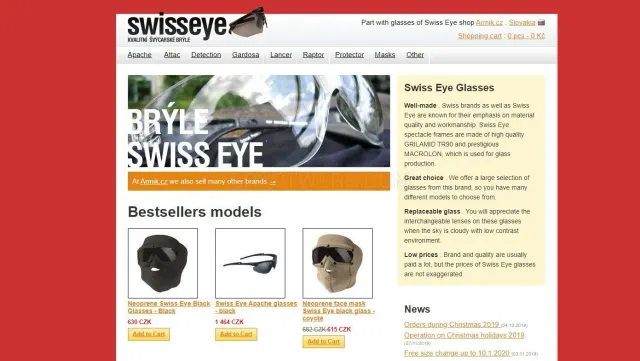 Swiss-eye.cz website