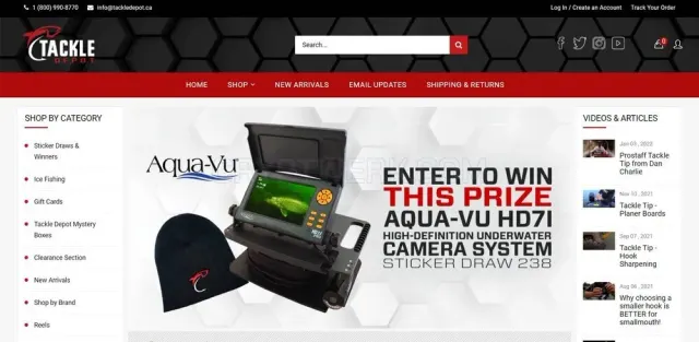 Tackle Depot website