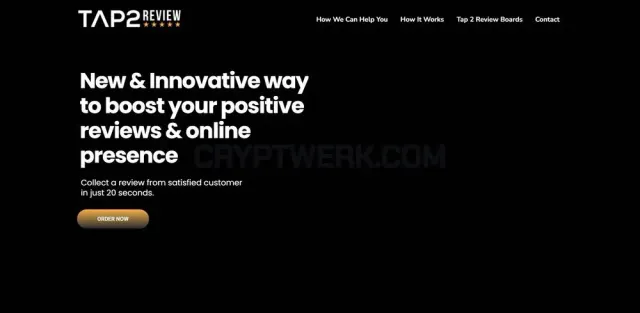 Tap2Review website