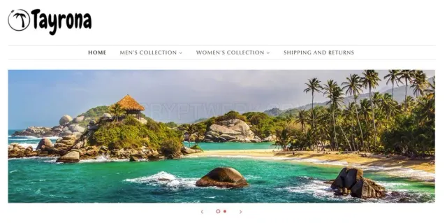 Tayrona Apparel website