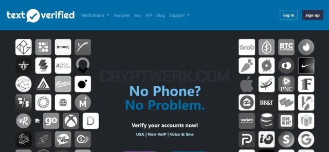 TextVerified website