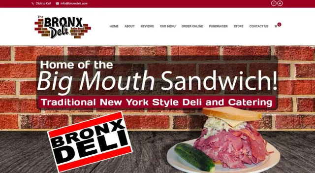 The Bronx Deli website