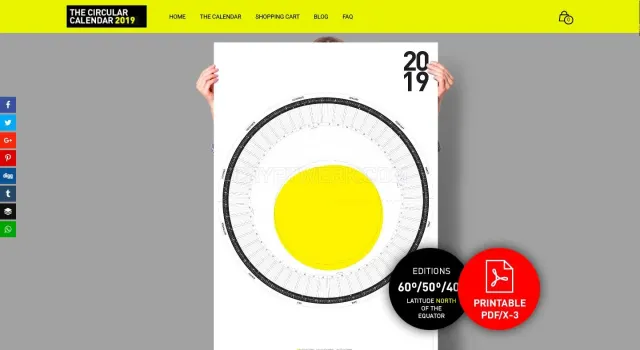The Circular Calendar Project website