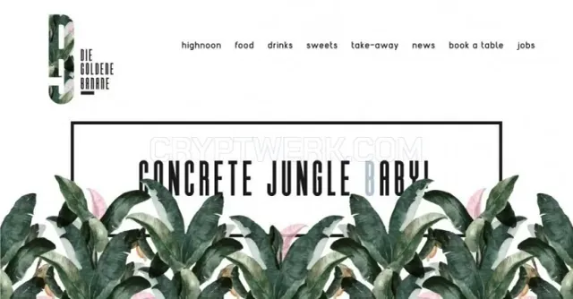 The Golden Banana website