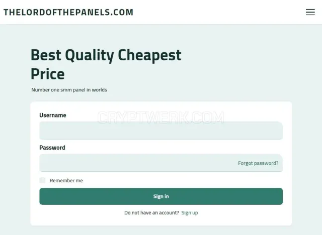 The Lord of the Panels website