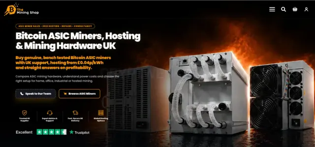 The Mining Shop UK website
