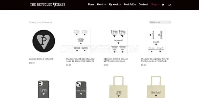The Recycled Pirate website