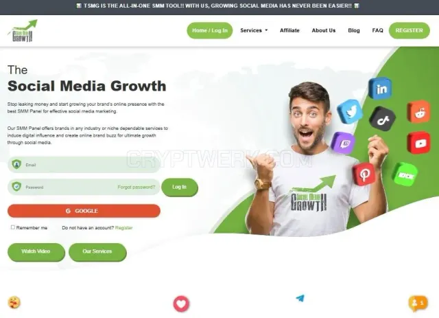 The Social Media Growth website