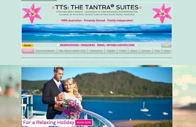 The Tantra Suites website