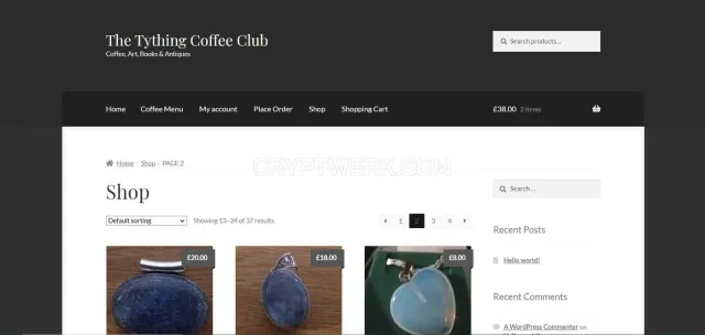 The Tything Coffee Club website