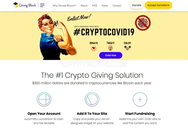 Thegivingblock.com website