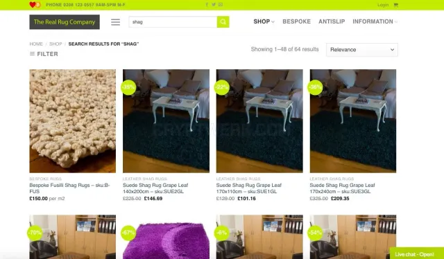 Therealrugcompany.co.uk website