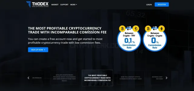 Thodex website