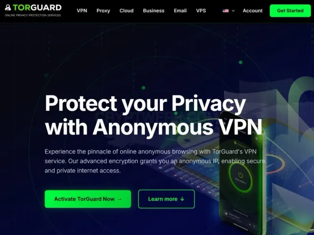 TorGuard website