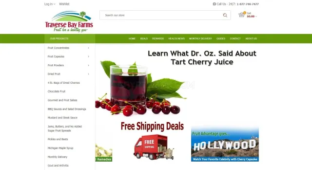 Traversebayfarms.com website