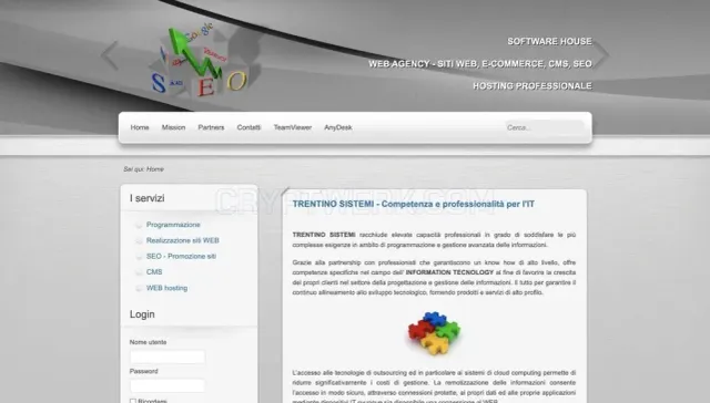 Trentino Sistemi website