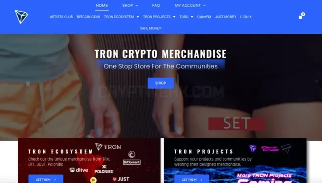 Tronnetwork.store website