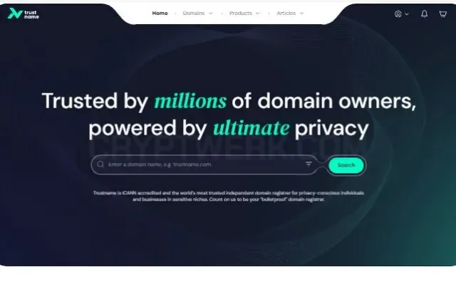 TrustName website