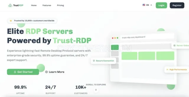 TrustRDP website