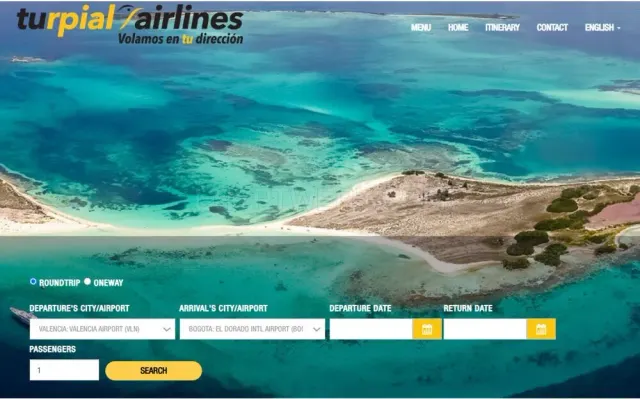 Turpial Airlines website