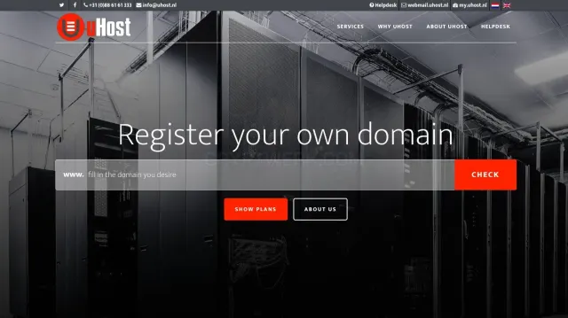 uHost website