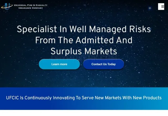 Universal Fire & Casualty Insurance Company website