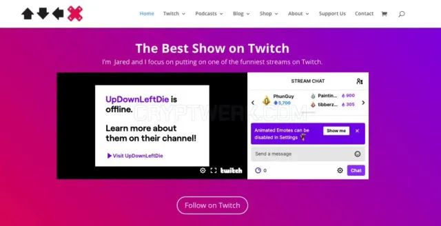UpDownLeftDie website