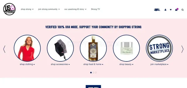 USA Strong website