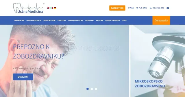 Ustna medicina website